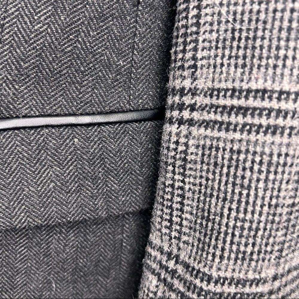 𝅺SMART Set Grey & Black Wool Blazer Size M - Picture 5 of 11